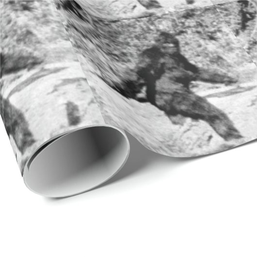 Papier Cadeau Bigfoot (Coin rond)