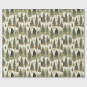 Papier Cadeau Bigfoot dans la forêt (Plat)