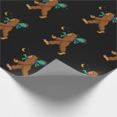 Papier Cadeau Bigfoot enlever un Alien drôle paranormal (Coin)