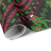 Papier Cadeau Bigfoot on genou (Coin rond)