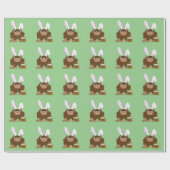 Papier Cadeau Bigfoot Pâques mignon (Plat)