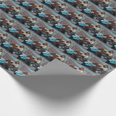 Papier Cadeau Bigfoot Racecar (Coin)