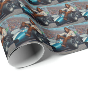 Papier Cadeau Bigfoot Racecar