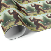 Papier Cadeau Bigfoot Tennis (Coin rond)