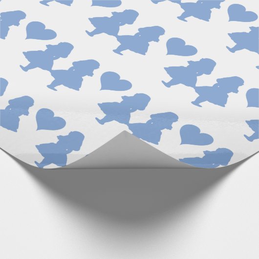 Papier Cadeau Bigorneau Alice bleue à Alice (Coin)