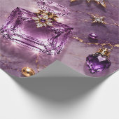 Papier Cadeau Bijoux de Parfum Violet Améthyste (Coin)