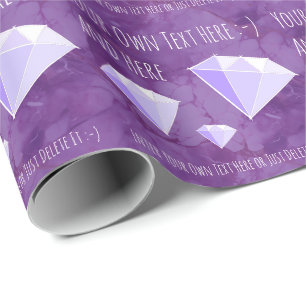 Papier Cadeau Bijoux de pierres précieuses de diamant Cadeau