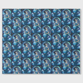 Papier Cadeau Bijoux Galaxie Zodiac Aquarius (Plat)