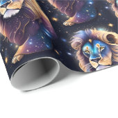 Papier Cadeau Bijoux Galaxy Zodiac Leo (Coin rond)