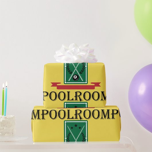 Papier Cadeau Billard Américain Classique 8 Boules