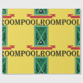 Papier Cadeau Billard Américain Classique 8 Boules (Plat)