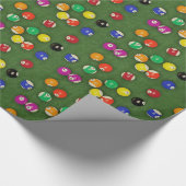Papier Cadeau Billard Balls Pool Balls Sur Impression De Table (Coin)