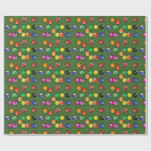 Papier Cadeau Billard Balls Pool Balls Sur Impression De Table (Plat)