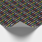 Papier Cadeau Billard billard billard Motif noir (Coin)