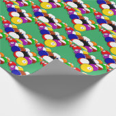 Papier Cadeau Billiards Design Wrapper Papier Rouleau (Coin)