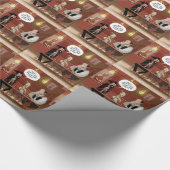 Papier Cadeau Billy L'Enfant ? Drôle dessin de chèvre (Coin)