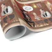 Papier Cadeau Billy L'Enfant ? Drôle dessin de chèvre (Coin rond)