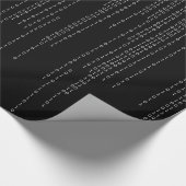 Papier Cadeau Binaire de cascade (Coin)