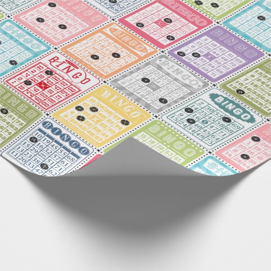 Papier Cadeau Bingo rétro (Coin)