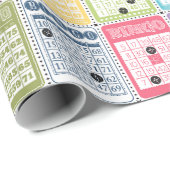 Papier Cadeau Bingo rétro (Coin rond)