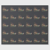 Papier Cadeau Biplan mignon (Plat)