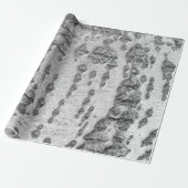 Papier Cadeau Birch bark pattern wrapping paper (Déroulé)
