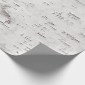 Papier Cadeau Birch Bark Tree White Rustic Country Woodland (Coin)