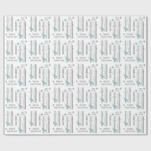 Papier Cadeau Birch Treks with Deer Baby shower (Plat)