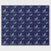 Papier Cadeau Bird on a Scroll (Plat)