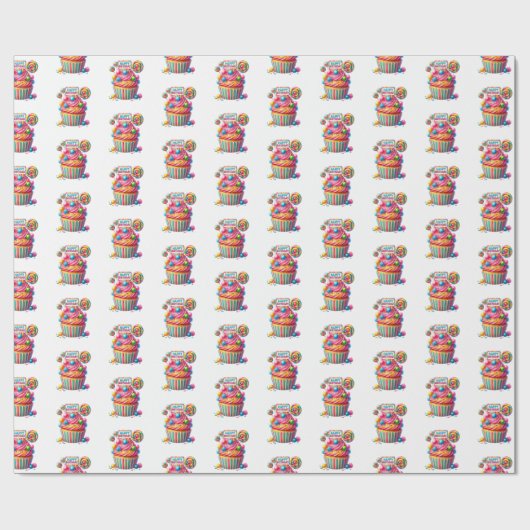 Papier Cadeau Birthday  (Plat)