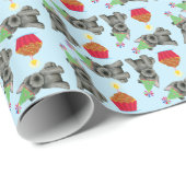 Papier Cadeau Birthday Cupcake Scottish Terrier (Coin rond)