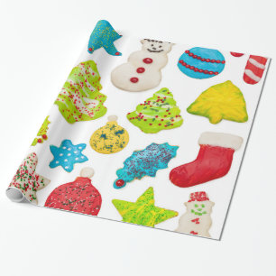 Papier Cadeau Biscuits de Noël