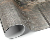 Papier Cadeau Bison de bois (Coin rond)