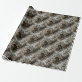 Papier Cadeau Bison de bois (Déroulé)