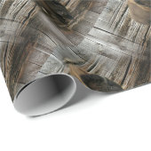 Papier Cadeau Bison de bois (Coin rond)