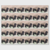 Papier Cadeau Bison de Buffalo (Plat)