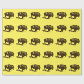 Papier Cadeau Bison de Buffalo (Plat)