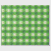Papier Cadeau Bison vert à main levée, chèque plaqué (Plat)