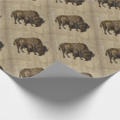 Papier Cadeau Bison vintage (Coin)