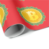 PAPIER CADEAU BITCOIN (Coin rond)
