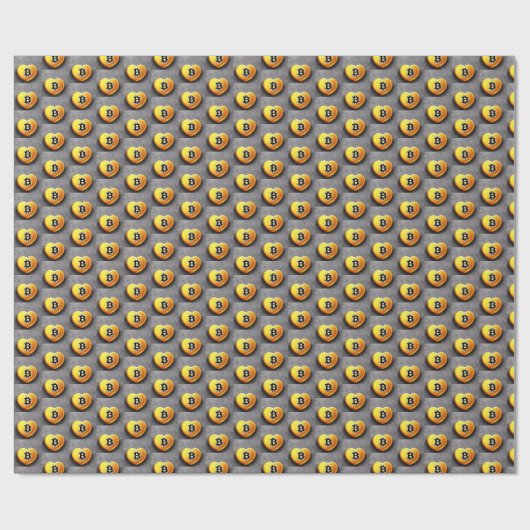 Papier Cadeau Bitcoin (Plat)