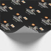 Papier Cadeau Bitcoin Crypto Moon Astronaut Design BTC (Coin)