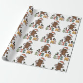 Papier Cadeau Bite Me Gingpain Super Noël (Déroulé)