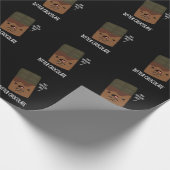 Papier Cadeau Bitter Chocolat Funny Candy Pun Dark BG (Coin)