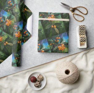 Papier Cadeau Biwa dans la peinture de printemps d'avril par Alf