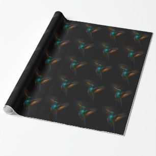 Papier cadeau Black 4 Luxe Colibri en vol
