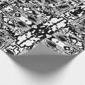 Papier Cadeau Black and White Geometric Art 25 (Coin)