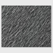 Papier Cadeau Black and White Grunge Pattern (Plat)