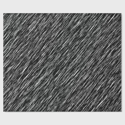 Papier Cadeau Black and White Grunge Pattern (Plat)
