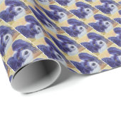 PAPIER CADEAU BLACK AND WHITE PAPILLON (Coin rond)